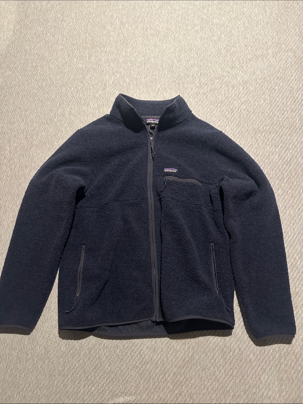 Patagonia Men's Dark Navy Full-Zip Fleece Jacket